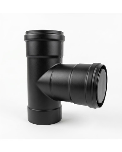TEE REGISTRO PELLET A INOX D 80 MM